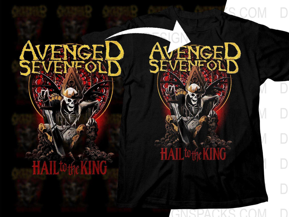 Avenged Sevenfold Hail To The King Design Png Halftone Digital Download