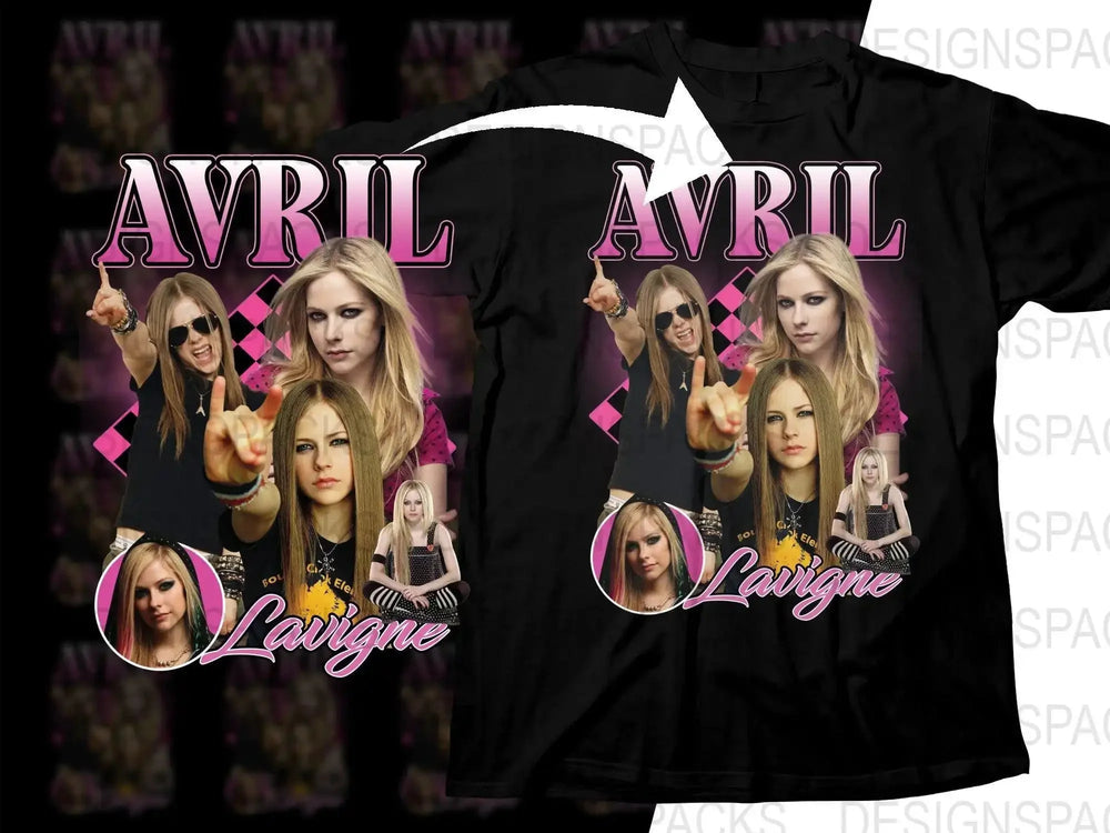 Avril Lavigne Rock Music Fan Graphic Png Digital Download