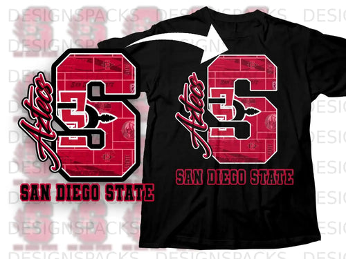 San Diego State Aztecs Large S Design T-Shirt