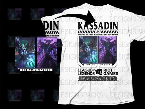 League of Legends Kassadin T-Shirt, The Void Walker Graphic Tee, Gaming Fan Apparel