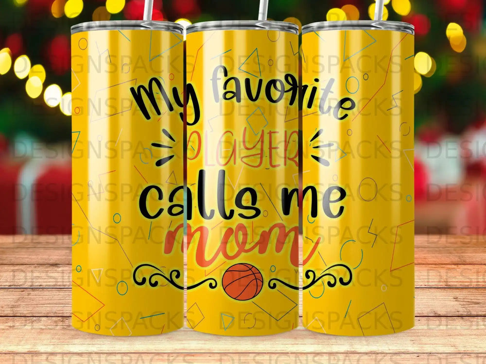 My favorite player calls me mom with basketball graphic.
