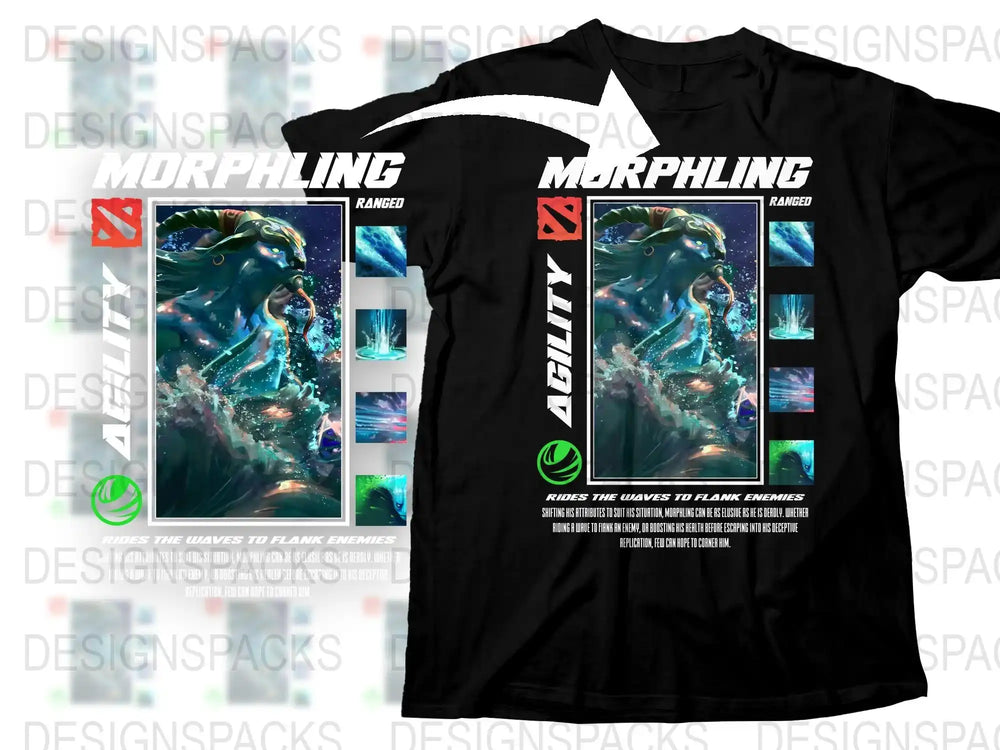 Graphic T-Shirt with Abstract Blue Design, Modern Artistic Style Tee, Comfortable Casual Wear