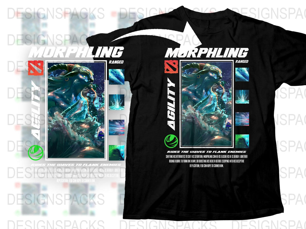 Graphic T-Shirt with Abstract Blue Design, Modern Artistic Style Tee, Comfortable Casual Wear