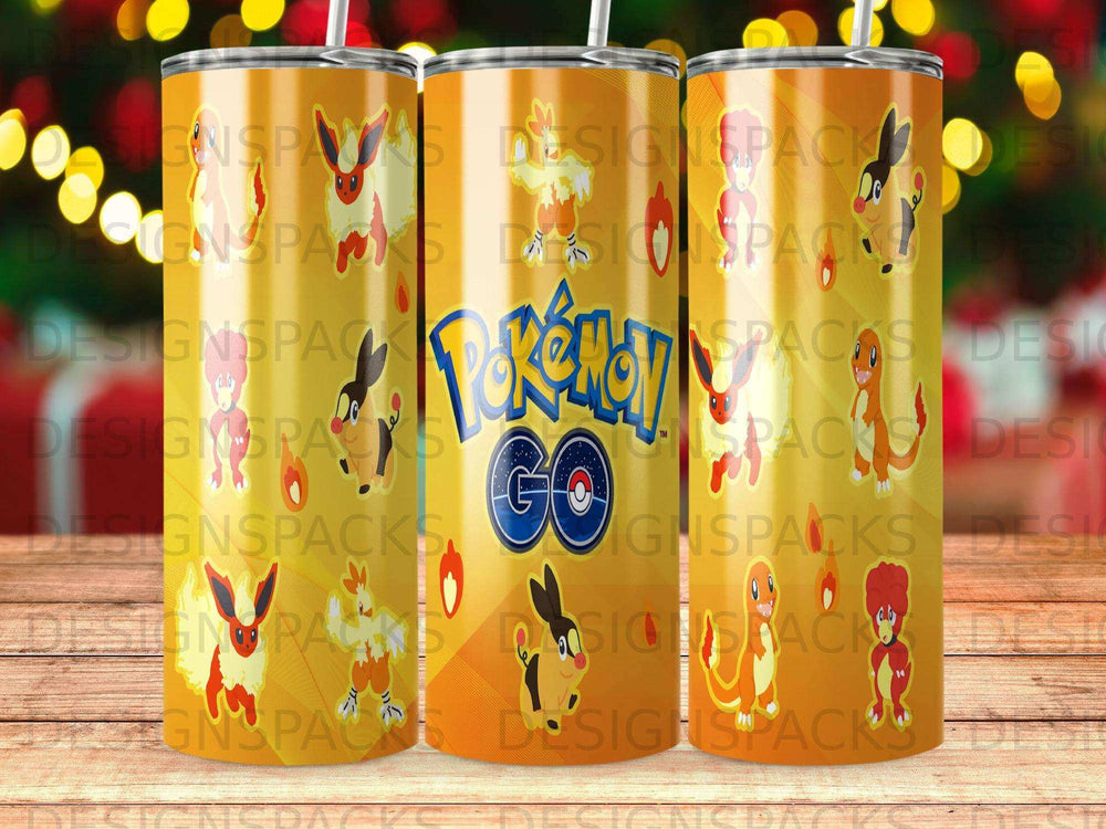 Pokemon GO Fire Electric Type Character Tumbler product type