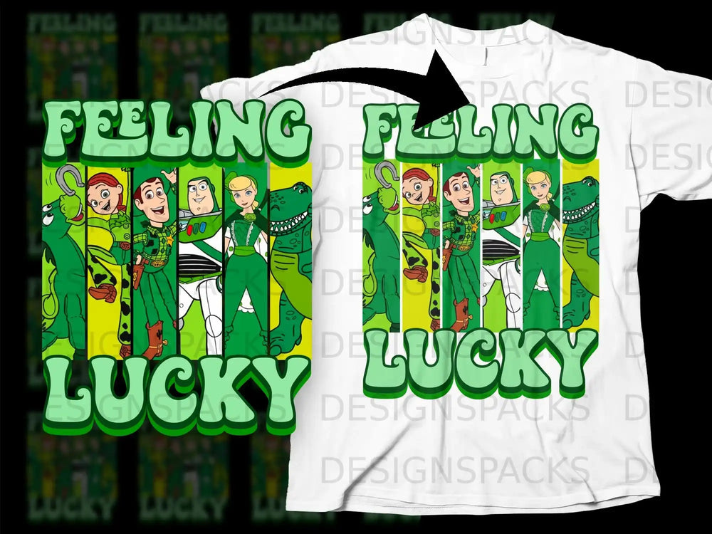Feeling Lucky Toy Story St Patrick Day Characters product type