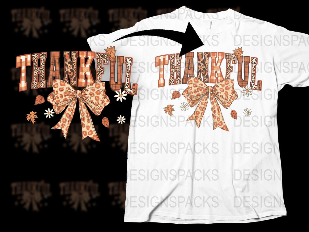 Thankful Graphic T-Shirt, Fall Season Orange Pumpkin Tee, Casual Autumn Fashion, Unisex Thanksgiving Shirt Top