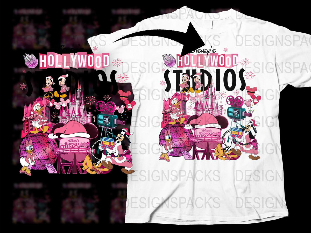 Disney Hollywood Studios Themed T-Shirt, Mickey Minnie Mouse Graphic Tee, Family Vacation Apparel