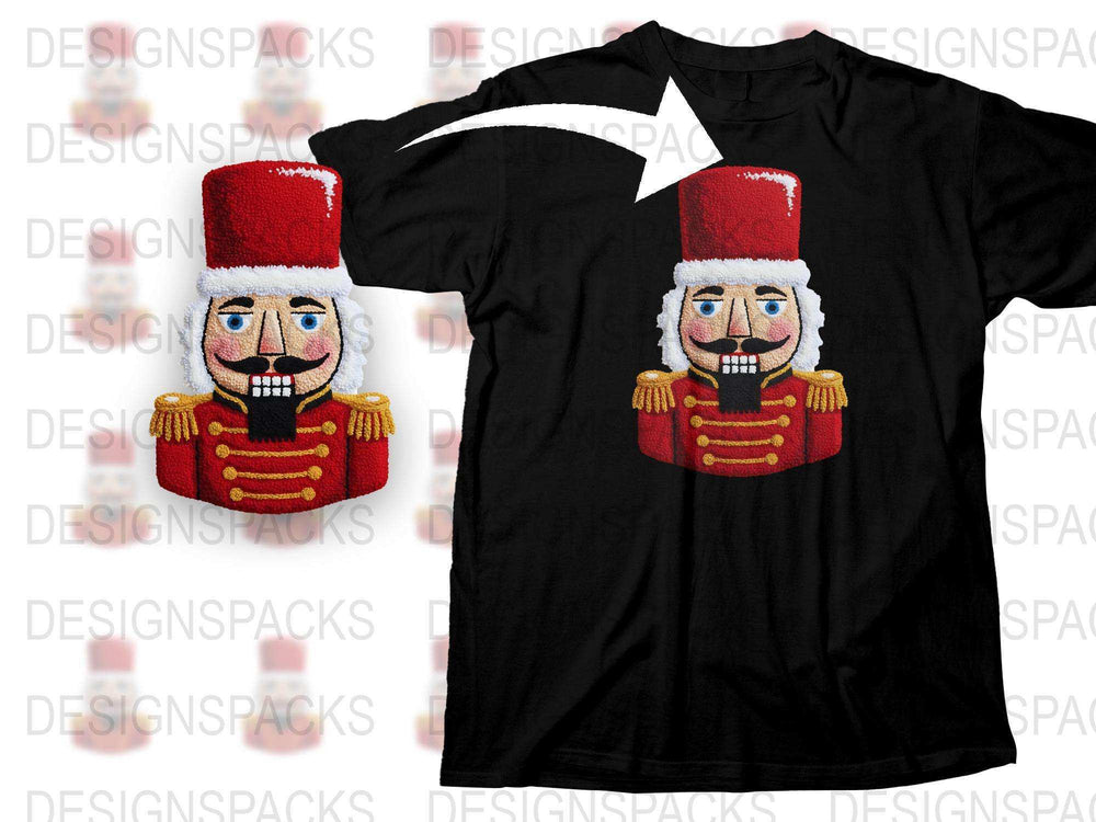 Nutcracker Soldier Graphic T-Shirt, Festive Holiday Tee, Christmas Gift, Unique December Clothing, Unisex Adult Sizes