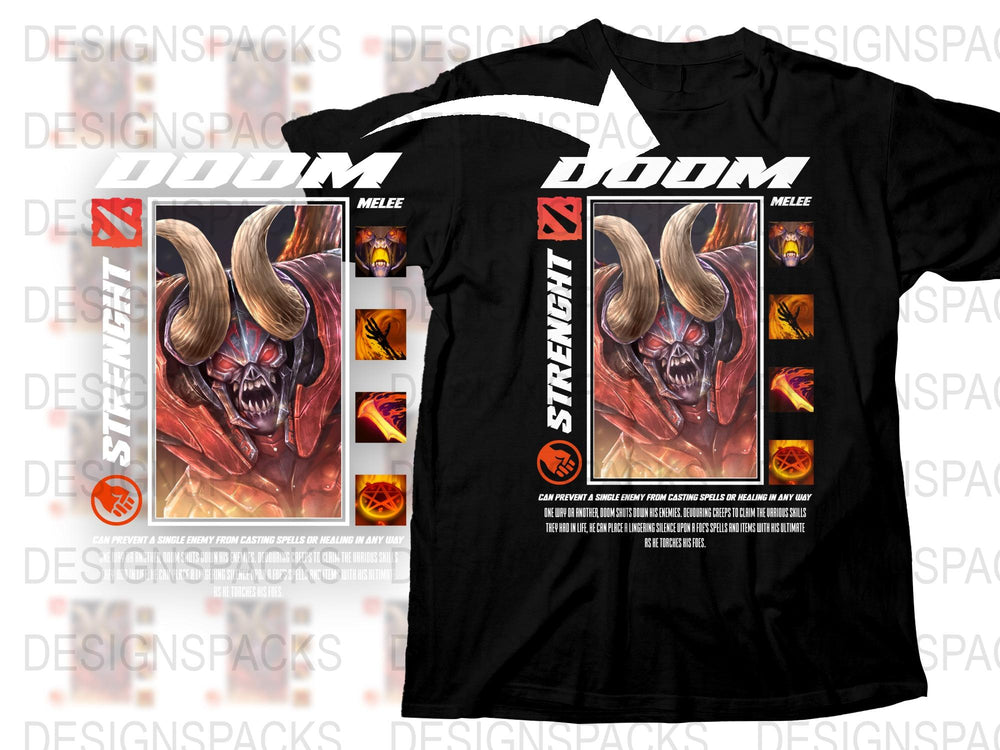 Doom Melee Video Game T-Shirt, Retro Gaming Tee, Graphic T-Shirt for Gamers, Vintage Style Shirt, Collectible Game Merchandise