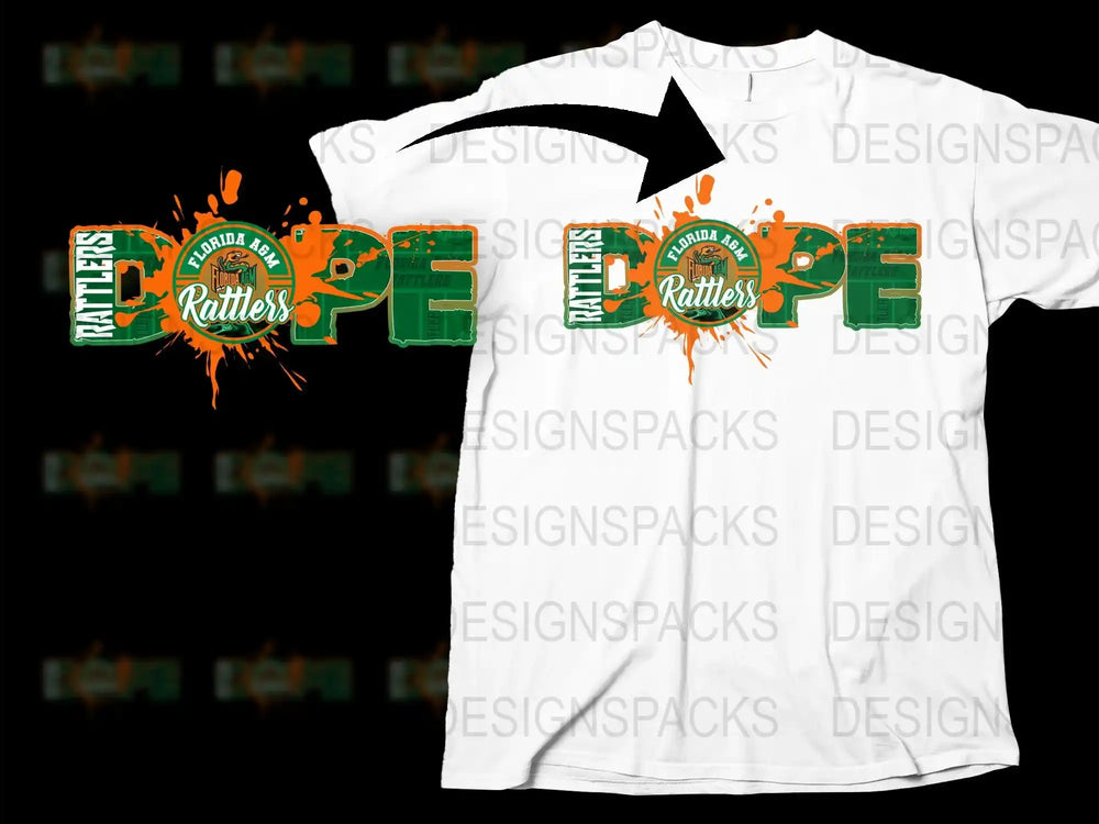 Florida Rattlers T-Shirt, Unisex Graphic Tee, High School Sports, Custom School Spirit Wear