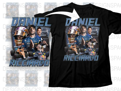 Daniel Ricciardo F1 Racing Driver Graphic T-Shirt, Formula One Fan Apparel, Motorsport Casual Wear, Unisex Gift Idea