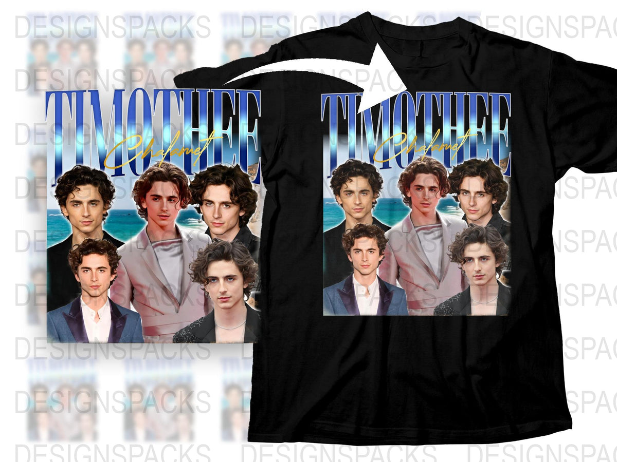 Vintage Timothée Chalamet Graphic T-Shirt, Retro Style, Fan Art, Casual Fashion, Unisex Tee