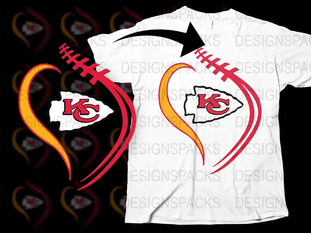 Kansas City Chiefs Football Team Logo Themed Png Digital Download