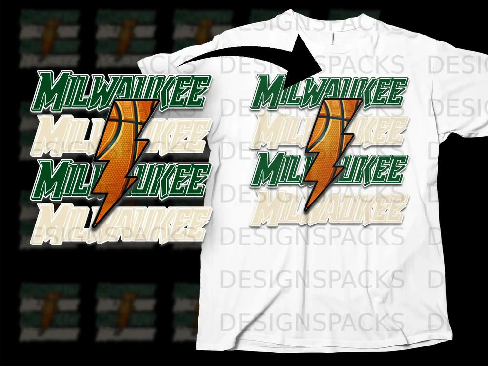 Milwaukee Basketball Graphic Fan T-Shirt