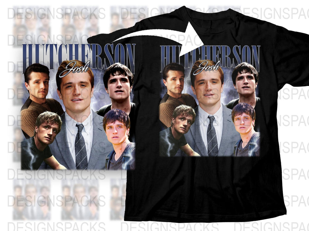 Vintage Actor Collage T-Shirt, Classic Film Star Graphic Tee, Retro Style Fan Apparel