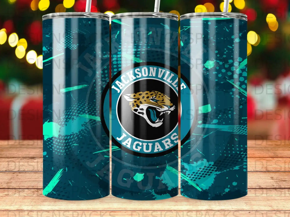 Jacksonville Jaguars Teal Grunge Tumbler product type
