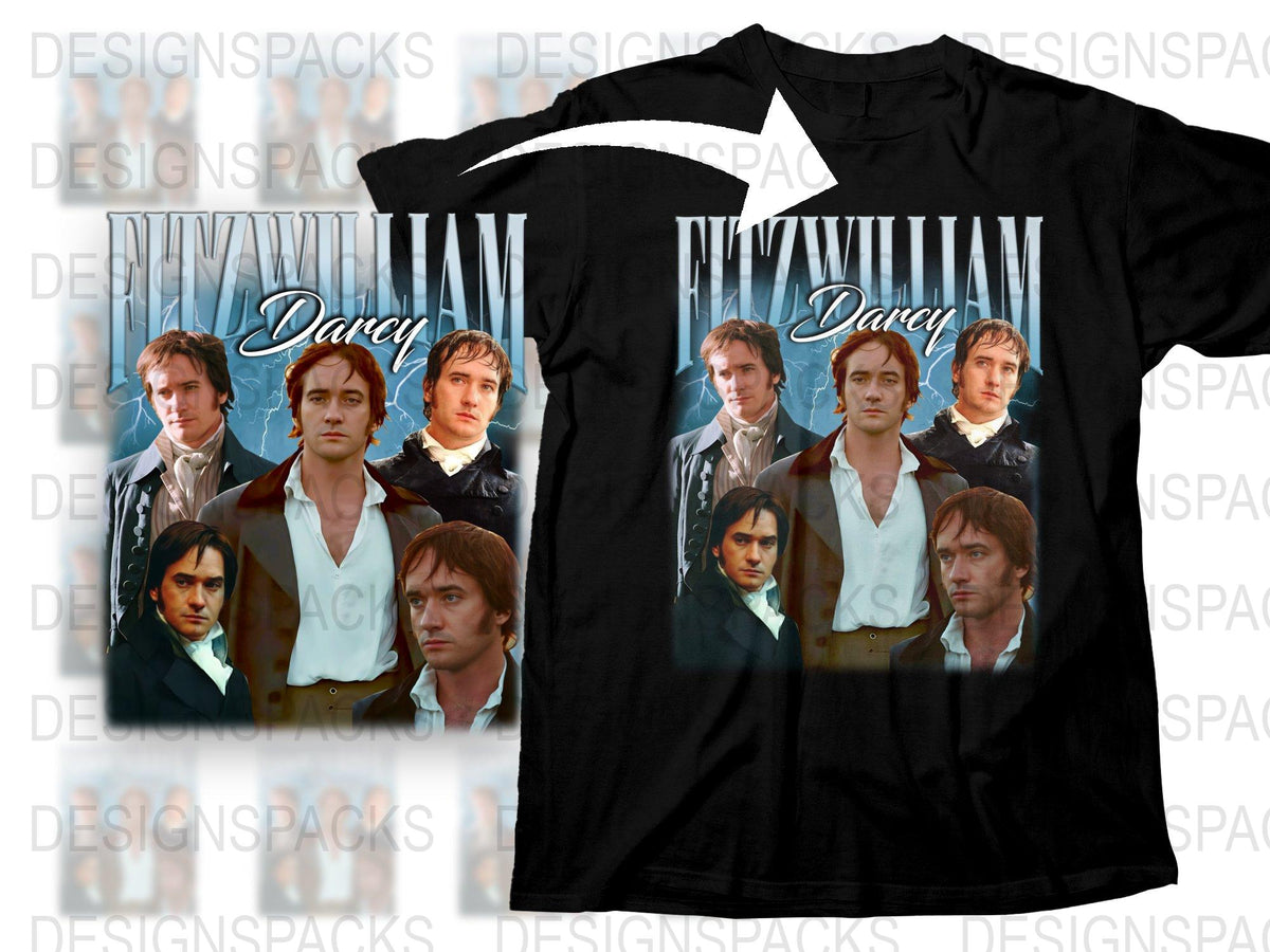 Fitzwilliam Darcy Pride and Prejudice Inspired T-Shirt, Jane Austen Fan Merch, Literary Gift, Classic Novel Apparel, Book Lover Shirt