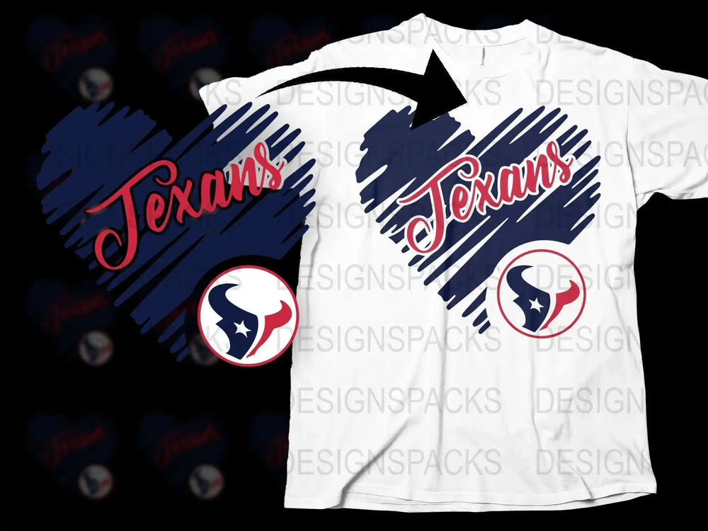 Houston Texans T-Shirt, White Graphic Tee, Sports Fan Apparel, NFL Team Logo, Casual Wear