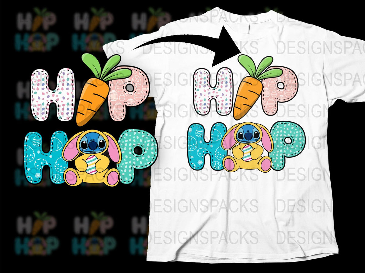 Cute Easter Bunny T-Shirt, Colorful Spring Carrot Design, Kids and Adult Sizes Available