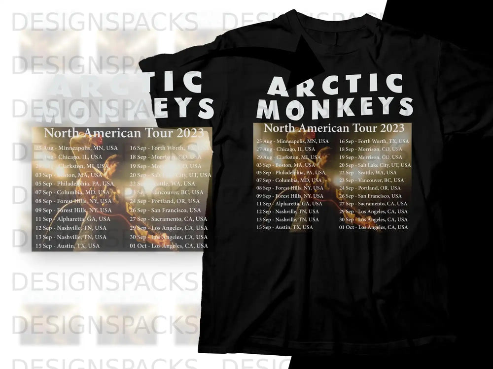 Arctic Monkeys North American Tour 2023 dates and locations.