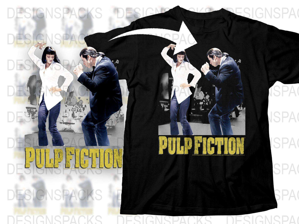 Pulp Fiction Movie T-Shirt, Vintage Tarantino Film Graphic Tee, Retro 90s Fashion, Cool Streetwear Top, Unisex Clothing