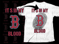 Load image into Gallery viewer, It's In My Blood Fingerprint B Design T-shirt
