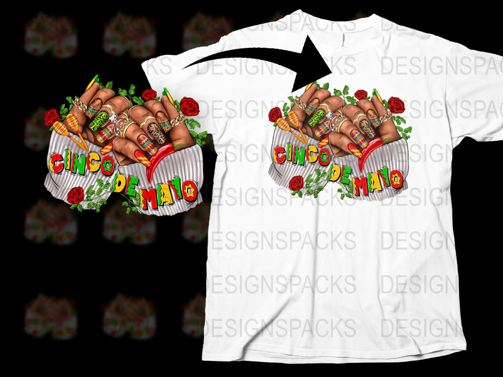 Cinco de Mayo T-Shirt, Colorful Fiesta Celebration Tee, Mexican Party Outfit, Unisex Adult Clothing