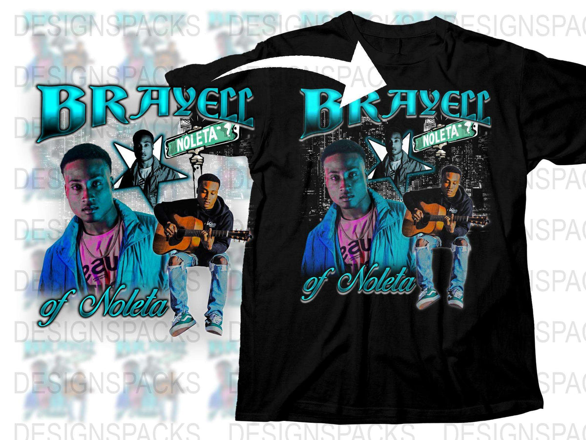 Brhayer of Noleta Graphic T-Shirt, Unisex Pop Music Tee, Colorful Artist Design Shirt