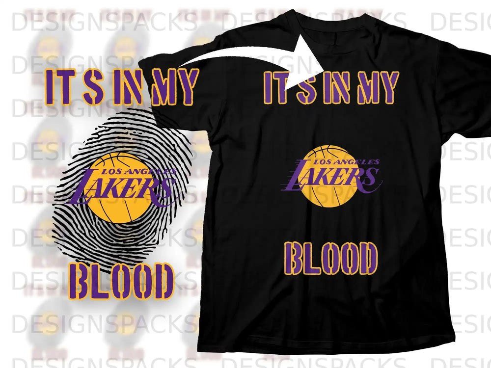 It's In My Blood Los Angeles Lakers T-shirt