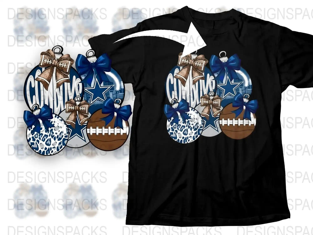 Dallas Football Team T-Shirt, Custom Sports Fan Apparel, Game Day Shirt with Leopard and Stars Design, Tailgate Clothing, Unisex Fit