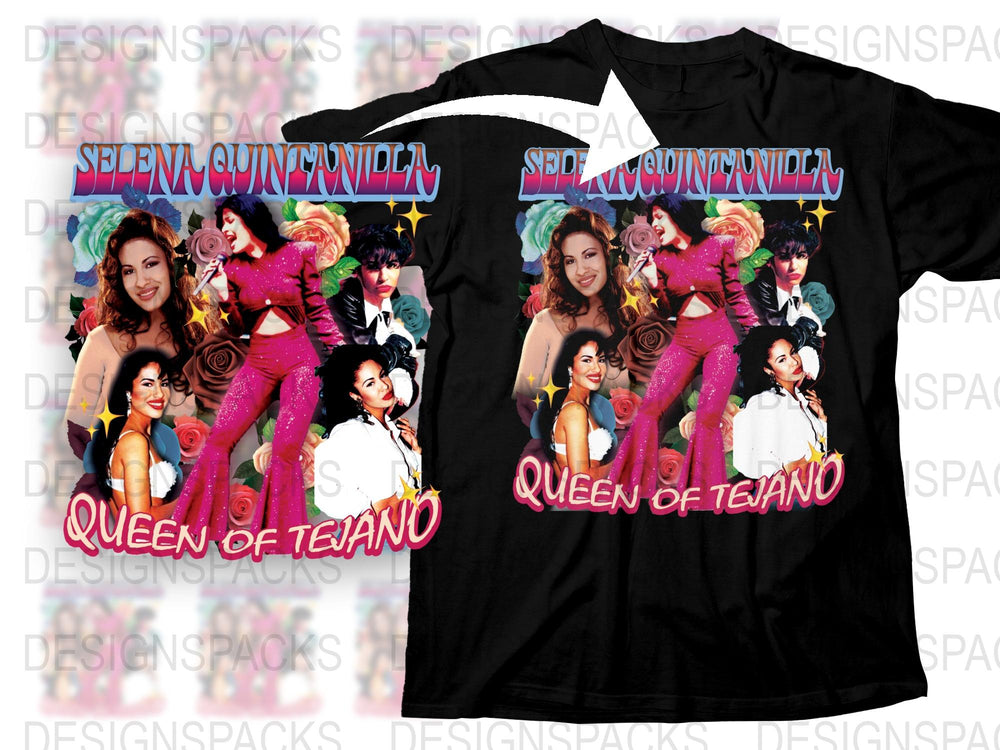 Selena Quintanilla T-Shirt, Queen of Tejano Music Graphic Tee, Retro Pop Star Fans, Women's Fashion Top, Vintage Style Shirt