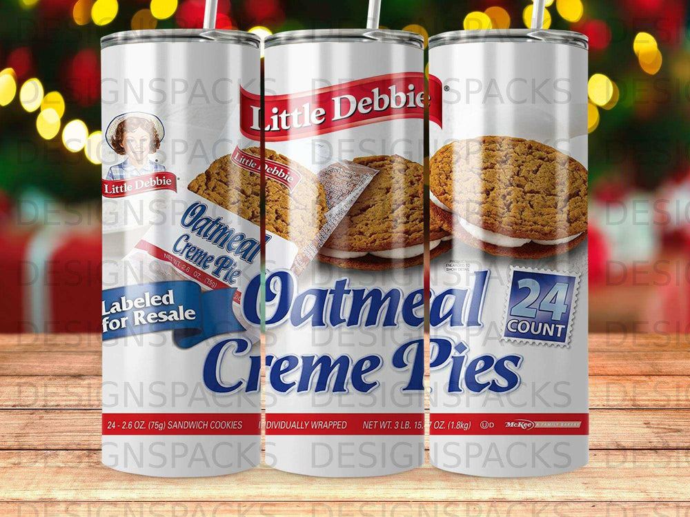 Little Debbie Oatmeal Creme Pies, 24 cookies in a package.