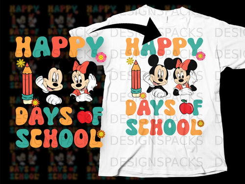 Mickey and Minnie Mouse with 