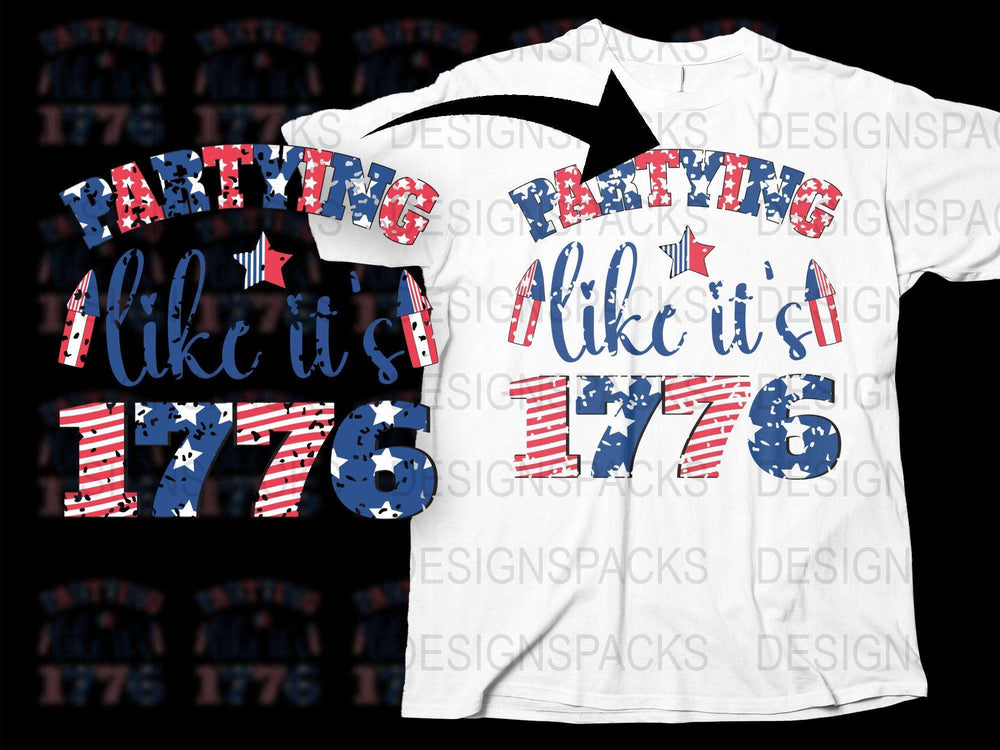 Patriotic 1776 T-Shirt, American Flag Style, Independence Day Apparel, Vintage July 4th Tee, Unisex Fashion