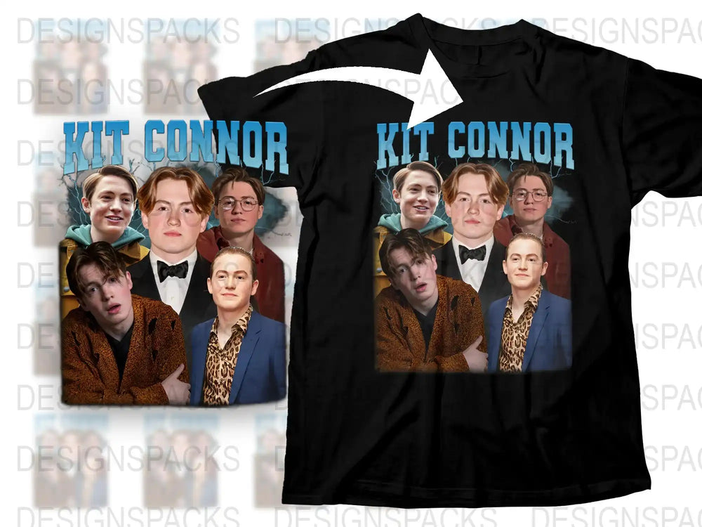 Kit Connor Celebrity Graphic T-Shirt, Unisex Fashion Tee, Movie Star Fan Merchandise, Gift Idea