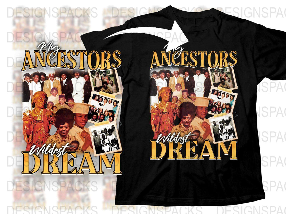 Ancestors Dream Graphic T-Shirt, Vintage Photo Collage, Black History Tee, Unisex Culture Shirt