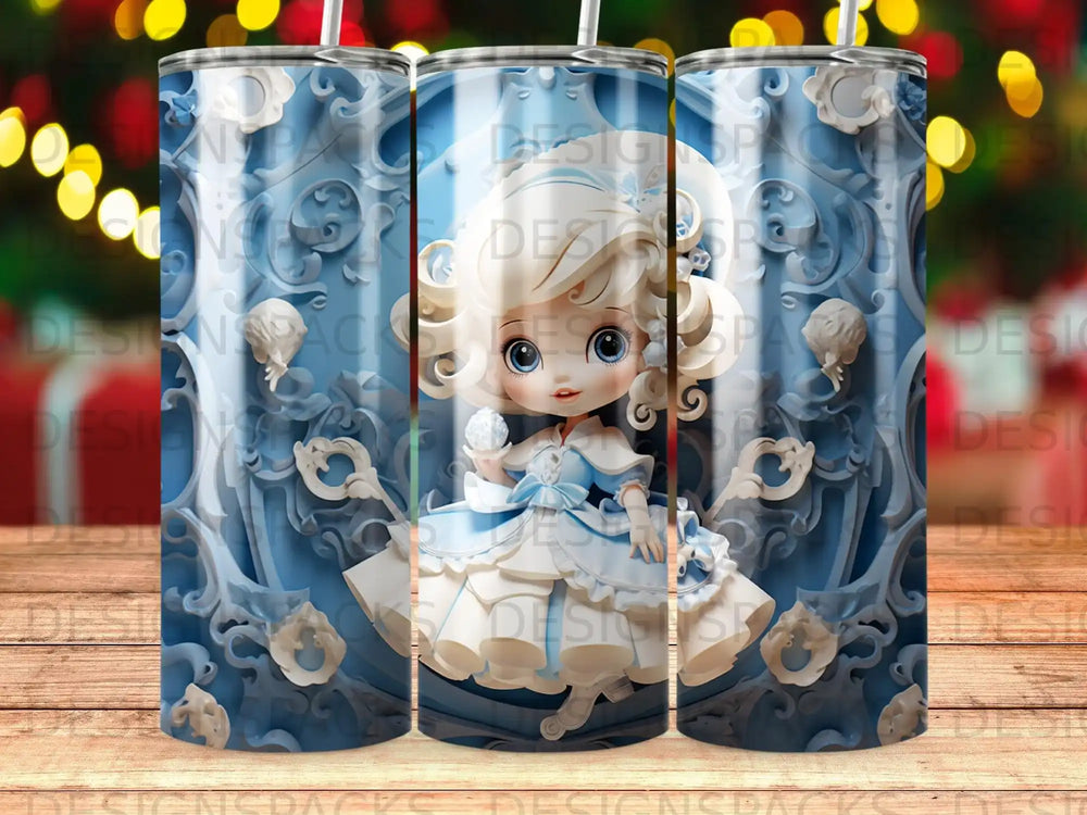 Whimsical Rokoko Prinzessin Becher Digitale Hüllen-Design