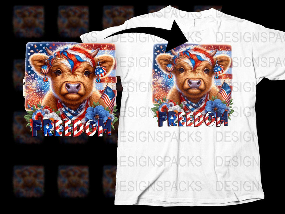 Patriotic Bear T-Shirt, Freedom USA Flag Design, Independence Day Apparel, Unisex Graphic Tee