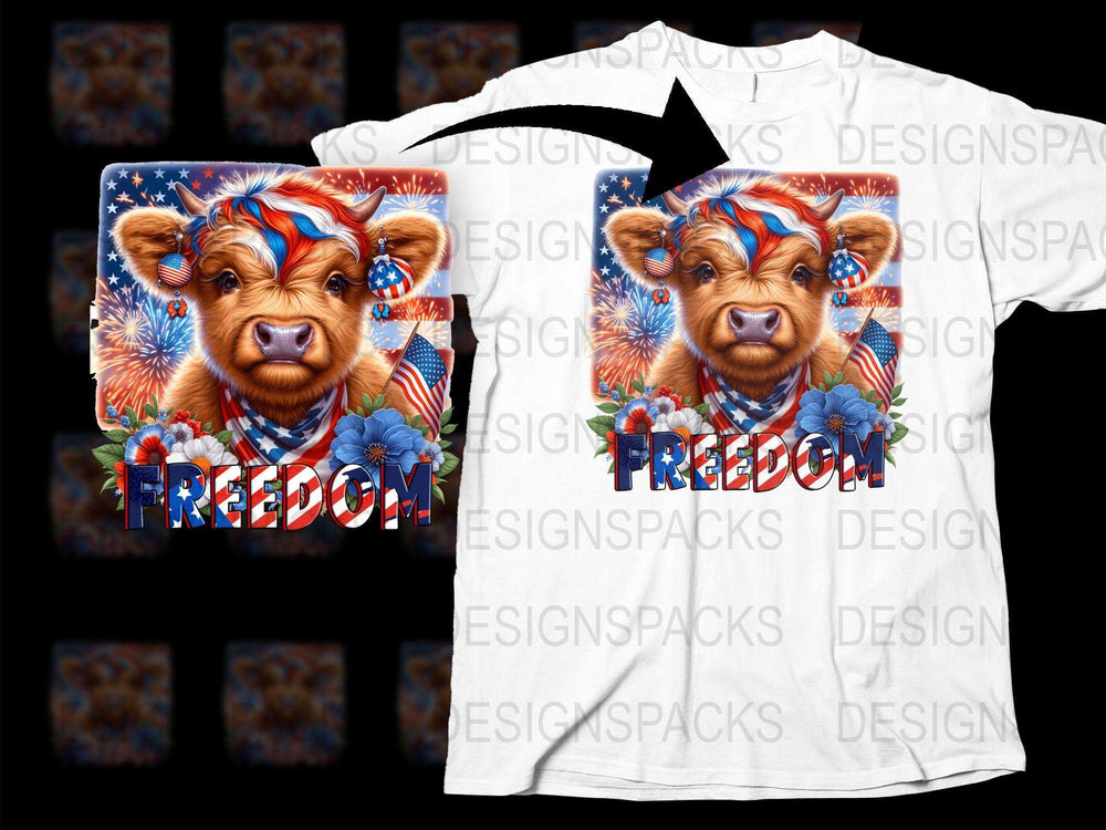 Patriotic Bear T-Shirt, Freedom USA Flag Design, Independence Day Apparel, Unisex Graphic Tee