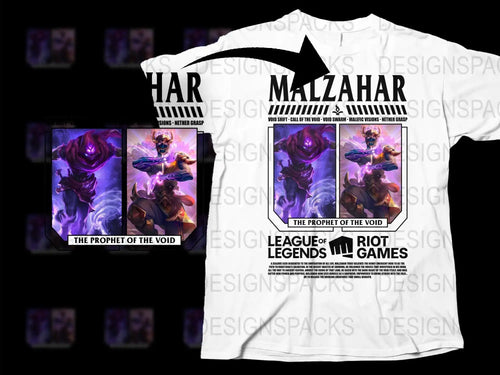 League of Legends Malzahar T-Shirt, The Prophet of the Void Graphic Tee, Gaming Apparel for Fans