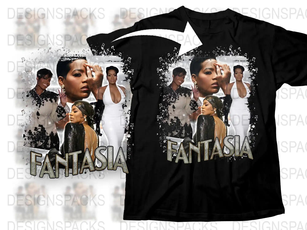Fantasia Graphic T-Shirt, Stylish Female Portrait Tee, Trendy Pop Art Design, Modern Fashion Top