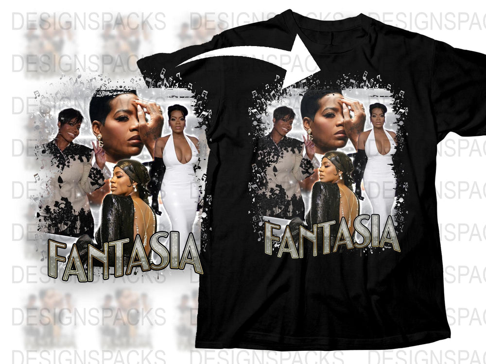 Fantasia Graphic T-Shirt, Stylish Female Portrait Tee, Trendy Pop Art Design, Modern Fashion Top