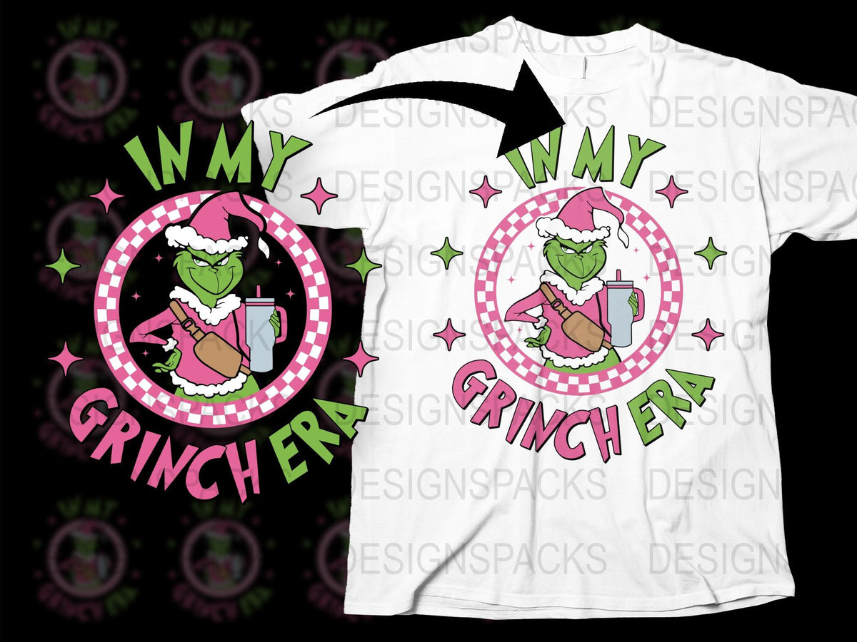 In My Grinch Era T-Shirt, Funny Christmas Tee, Holiday Mood Shirt, Unique Festive Apparel, Unisex Gift Idea