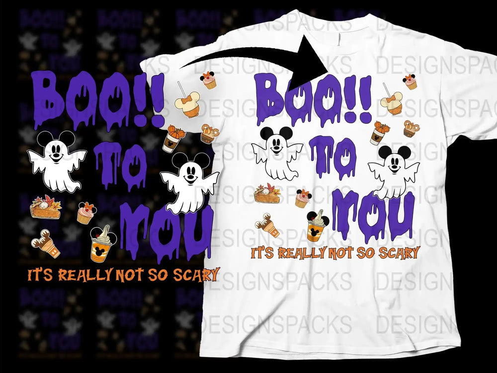 Halloween Ghost Boo T-Shirt, Cute Spooky Graphic Tee, Not So Scary Holiday Shirt, Fun Fall Apparel for All Ages