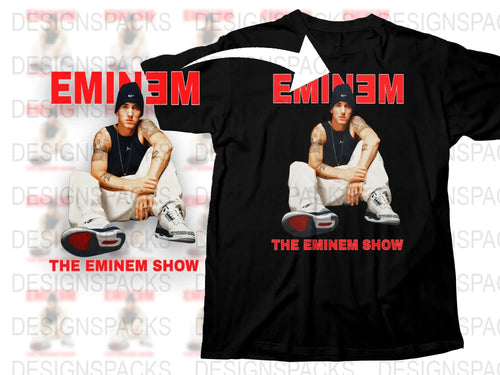 Eminem Show Black T-Shirt, Vintage Hip Hop Tee, Rap Music Fan Apparel, Collectible Merchandise, Men's and Women's Sizes Available