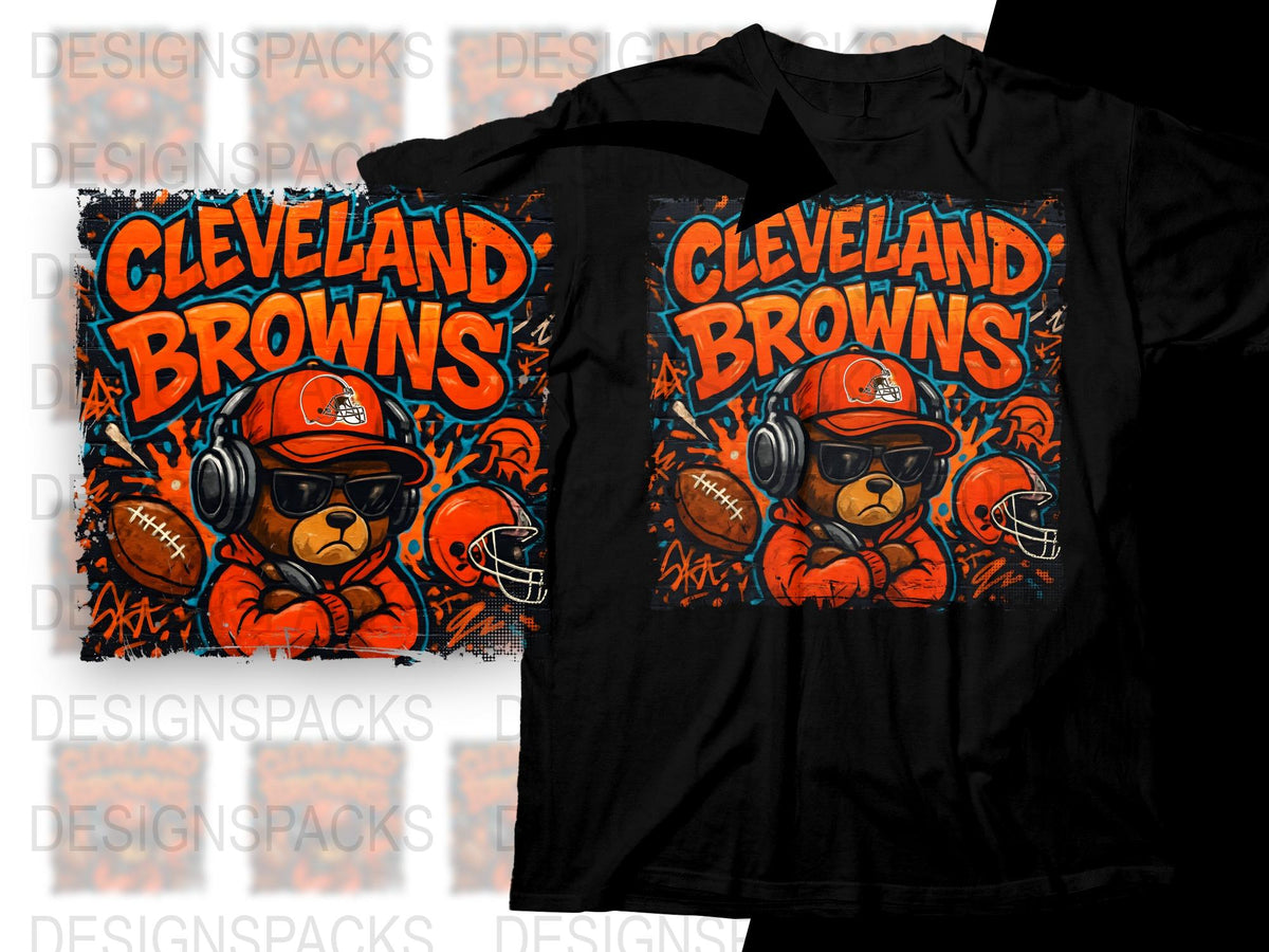 Cleveland Browns T-Shirt, Vintage Football Design, Men's Graphic Tee, Fan Apparel