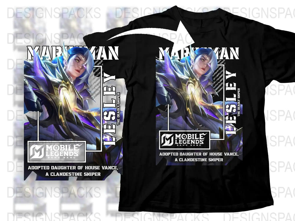 Mobile Legends T-Shirt, Lesley Angelic Agent Design, Gaming Apparel, Unisex Graphic Tee