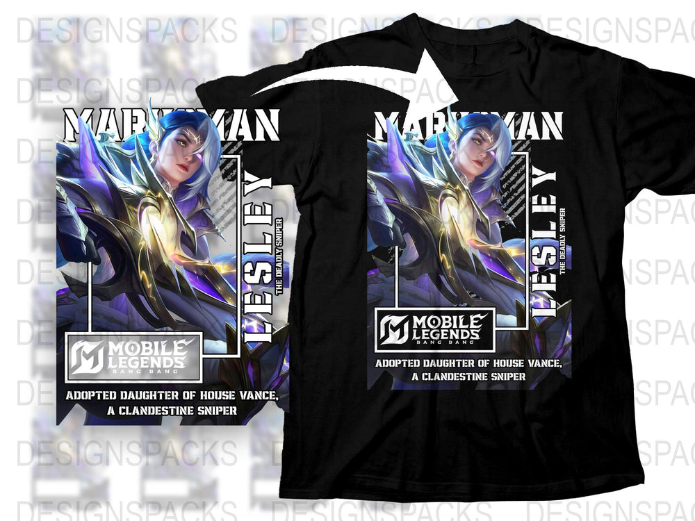 Mobile Legends T-Shirt, Lesley Angelic Agent Design, Gaming Apparel, Unisex Graphic Tee