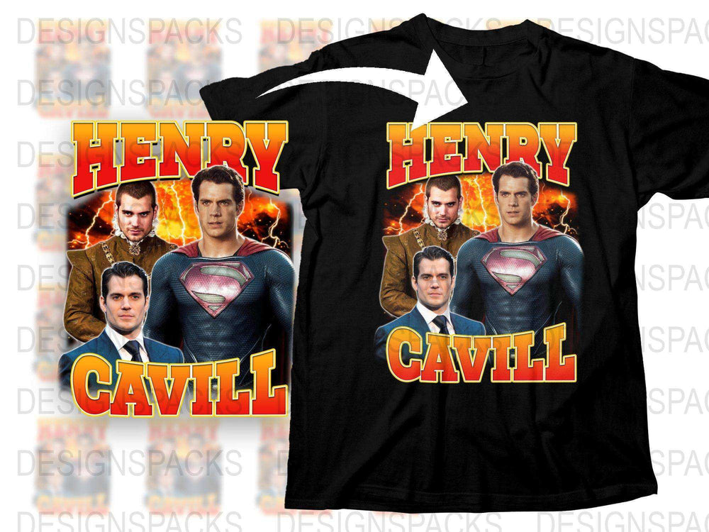 Henry Cavill Superman Inspired T-Shirt, Movie Star Graphic Tee, Fan Apparel Gift