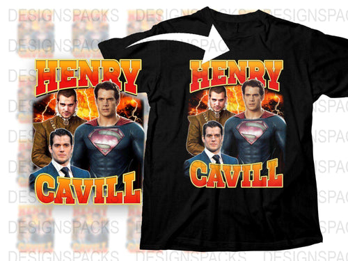 Henry Cavill Superman Inspired T-Shirt, Movie Star Graphic Tee, Fan Apparel Gift
